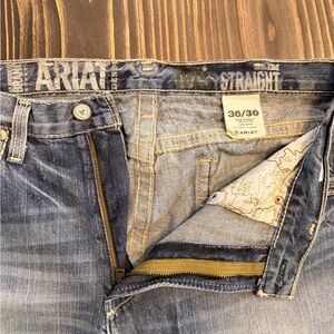 Ariat Men's Classic Blue Straight Jeans hemmed - 28” inseam